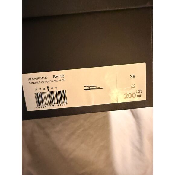 NIB The Kooples Women's Python Sandals in Perforated Leather size 39 - Picture 5 of 12